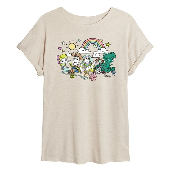 Toy Story 4 - Group Sitting - Women's Oversized T-Shirt