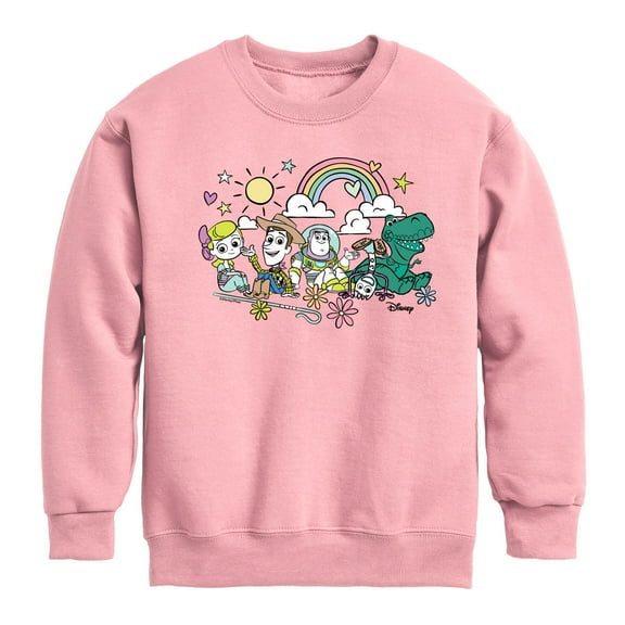 Toy Story 4 - Group Sitting - Toddler & Youth Crewneck Fleece Sweatshirt