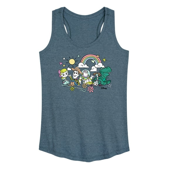 Toy Story 4 - Group Sitting - Women's Racerback Tank Top