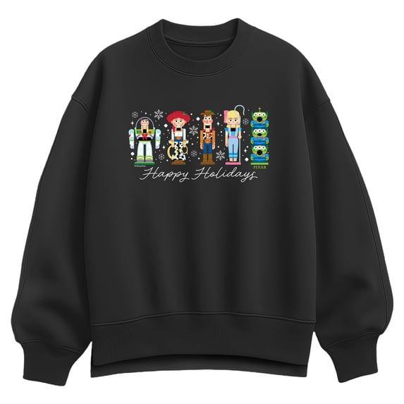 Toy Story 4 - Happy Holidays Nutcrackers - Women's Oversized Fleece Crew Sweatshirt