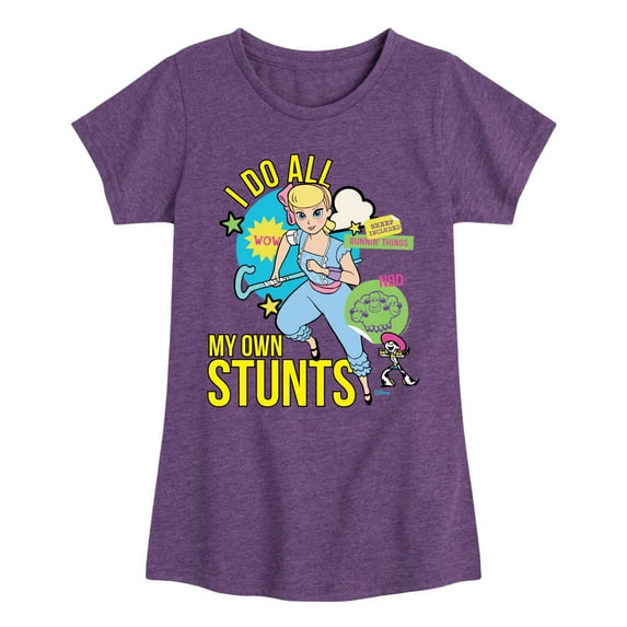 Toy Story 4 - I Do My Own Stunts Bo - Toddler & Youth Girls Short Sleeve Graphic T-Shirt