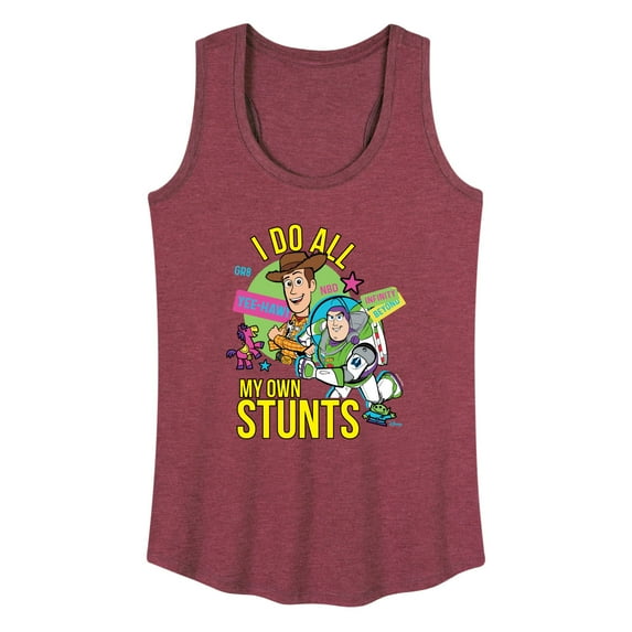 Toy Story 4 - I Do My Own Stunts Woody And Buzz - Women's Racerback Tank Top