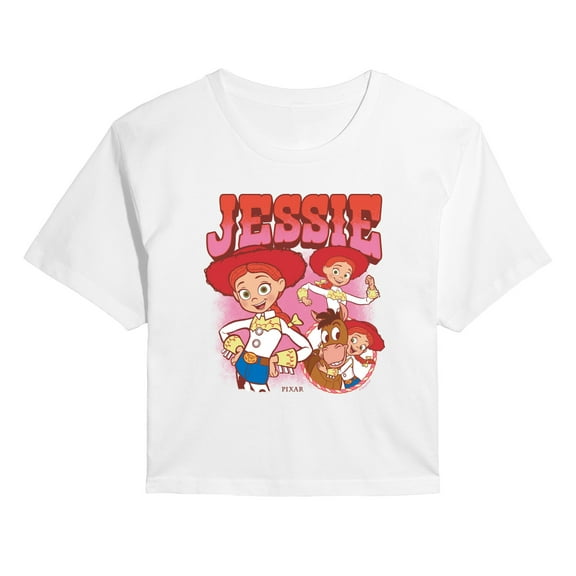 Toy Story 4 - Jessie And Bullseye - Juniors Cropped Short Sleeve Graphic T-Shirt