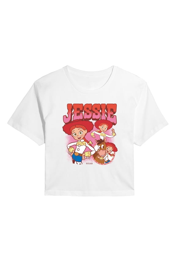 Toy Story 4 - Jessie And Bullseye - Juniors Cropped Short Sleeve Graphic T-Shirt