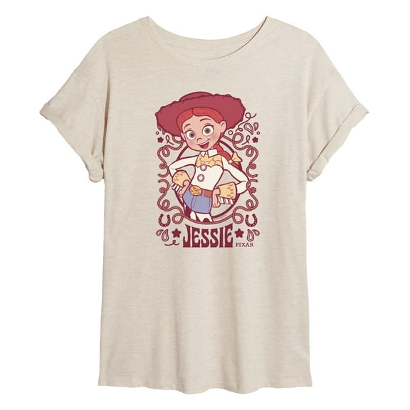 Toy Story - Jessie Cowgirl - Juniors Oversized Graphic T-Shirt