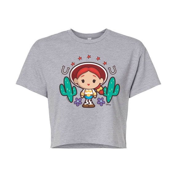 Toy Story 4 - Jessie - Juniors Cropped Cotton Blend T-Shirt