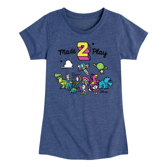 Toy Story 4 - Made 2 Play - Toddler & Youth Girls Short Sleeve Graphic T-Shirt