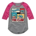 thumbnail image 1 of Toy Story 4 - Ohh The Claw - Toddler & Youth Girls Raglan Graphic T-Shirt, 1 of 5