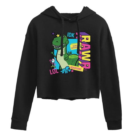 Toy Story 4 - Rex Graphic - Juniors Cropped Pullover Hoodie