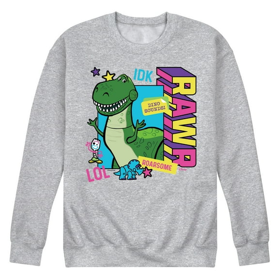 Toy Story 4 - Rex Graphic - Men's Crew Neck Fleece Pullover