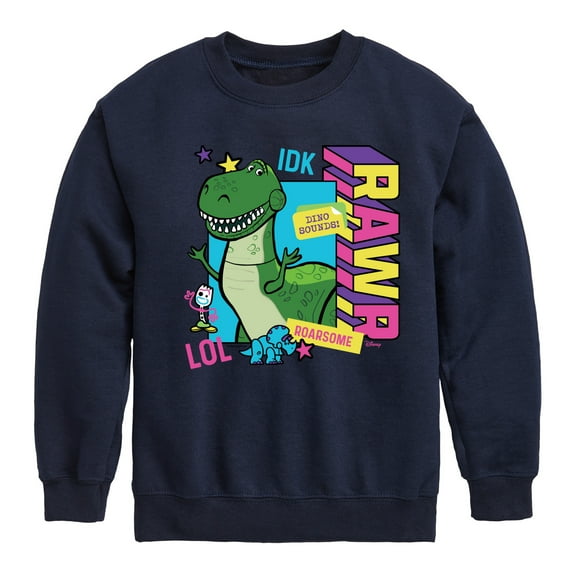 Toy Story 4 - Rex Graphic - Toddler & Youth Crewneck Fleece Sweatshirt