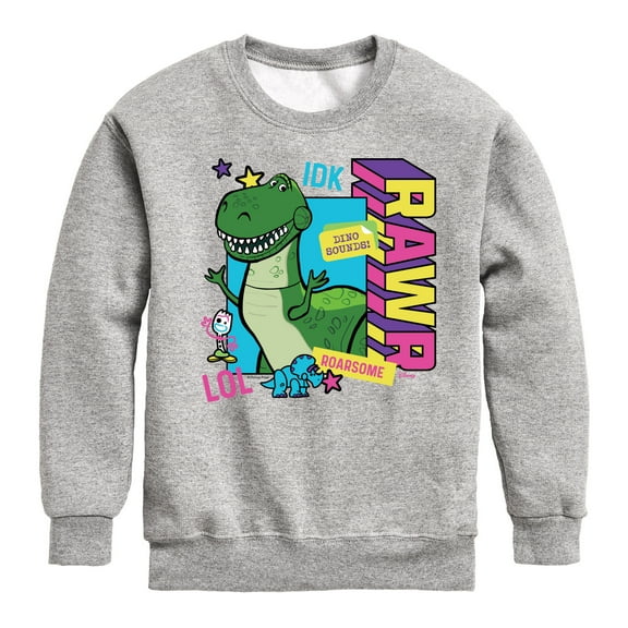 Toy Story 4 - Rex Graphic - Toddler & Youth Crewneck Fleece Sweatshirt