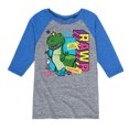 thumbnail image 1 of Toy Story 4 - Rex Graphic - Toddler & Youth Raglan Graphic T-Shirt, 1 of 4