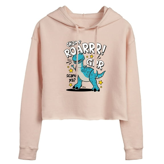 Toy Story 4 - Rex Scare Ya - Juniors Cropped Pullover Hoodie