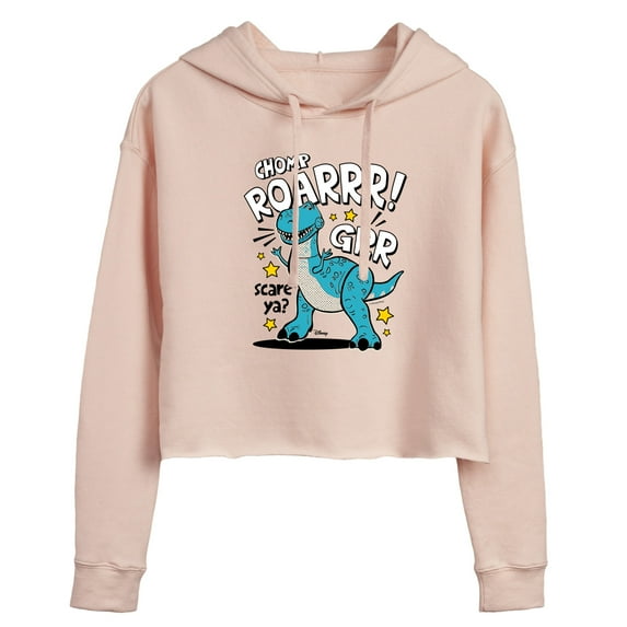 Toy Story 4 - Rex Scare Ya - Juniors Cropped Pullover Hoodie