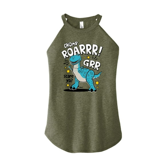 Toy Story 4 - Rex Scare Ya - Juniors High Neck Tank Top