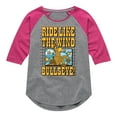 thumbnail image 1 of Toy Story 4 - Ride Like The Wind - Toddler & Youth Girls Raglan Graphic T-Shirt, 1 of 5