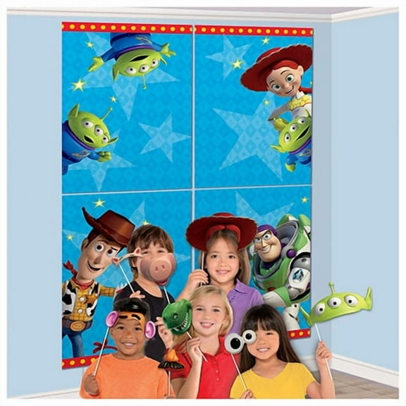 Toy Story 4 Party Scene Setters with Photo Props