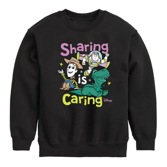 Toy Story 4 - Sharing Is Caring - Toddler & Youth Crewneck Fleece Sweatshirt