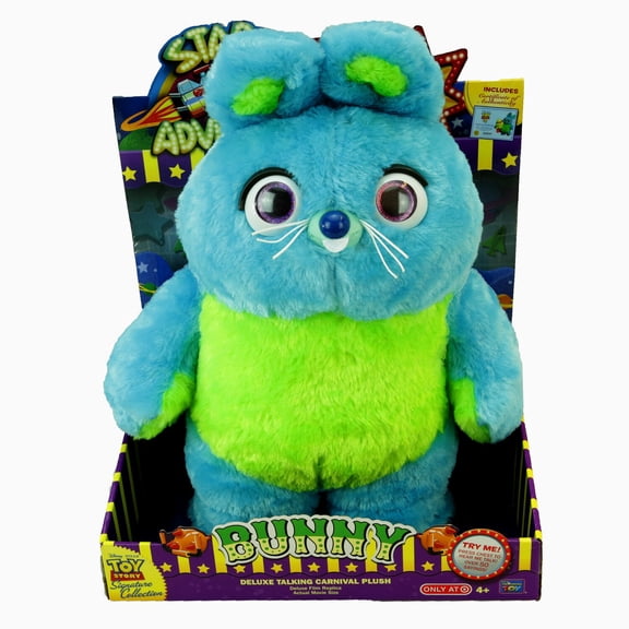 Toy Story 4 Signature Collection Deluxe Talking Carnival Plush Bunny, 50+ Phrases
