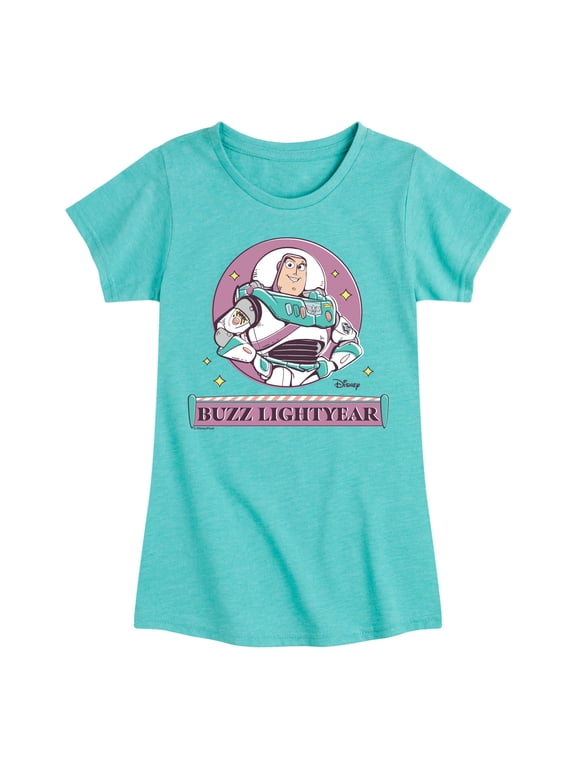 Toy Story 4 - Sunny Side Up Buzz - Toddler & Youth Girls Short Sleeve Graphic T-Shirt