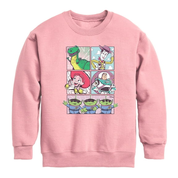 Toy Story 4 - Sunny Side Up Grid - Toddler & Youth Crewneck Fleece Sweatshirt