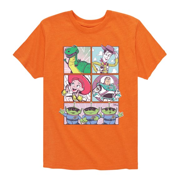 Toy Story 4 - Sunny Side Up Grid - Toddler & Youth Short Sleeve Graphic T-Shirt