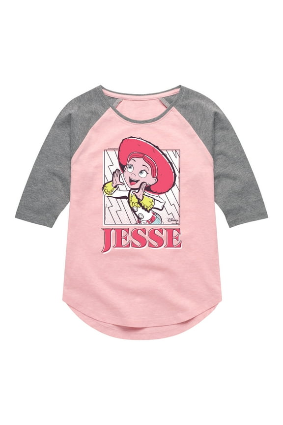 Toy Story 4 - Sunny Side Up Jesse - Toddler & Youth Girls Raglan Graphic T-Shirt