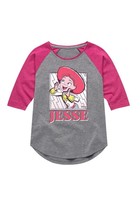 Toy Story 4 - Sunny Side Up Jesse - Toddler & Youth Girls Raglan Graphic T-Shirt