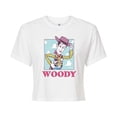 thumbnail image 1 of Toy Story 4 - Sunny Side Up Woody - Juniors Cropped Cotton Blend T-Shirt, 1 of 5
