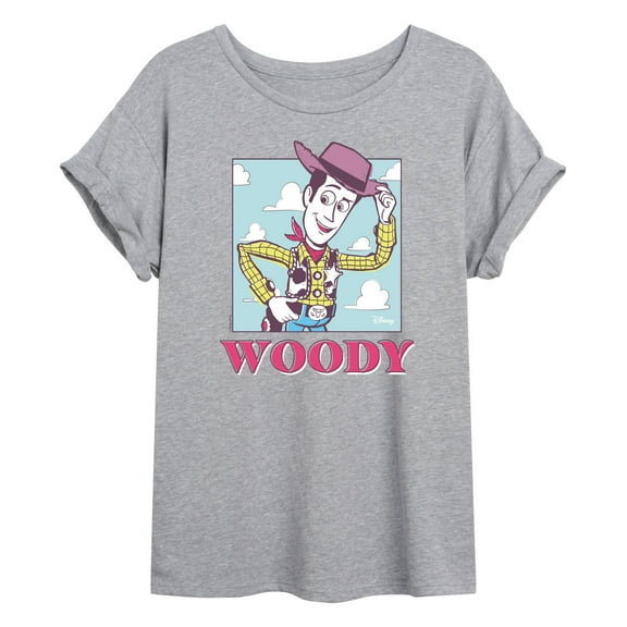 Toy Story 4 - Sunny Side Up Woody - Juniors Ideal Flowy Muscle T-Shirt
