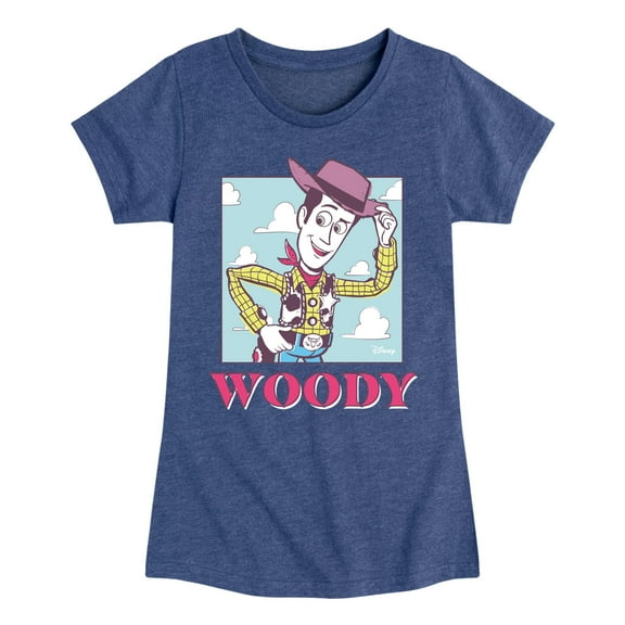 Toy Story 4 - Sunny Side Up Woody - Toddler & Youth Girls Short Sleeve Graphic T-Shirt