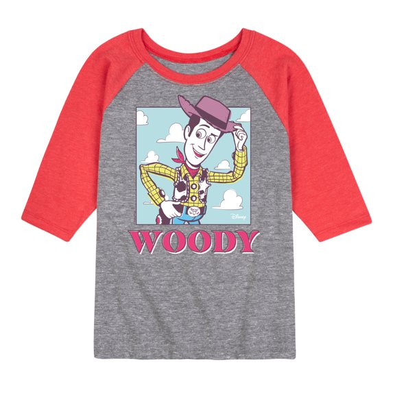Toy Story 4 - Sunny Side Up Woody - Toddler & Youth Raglan Graphic T-Shirt