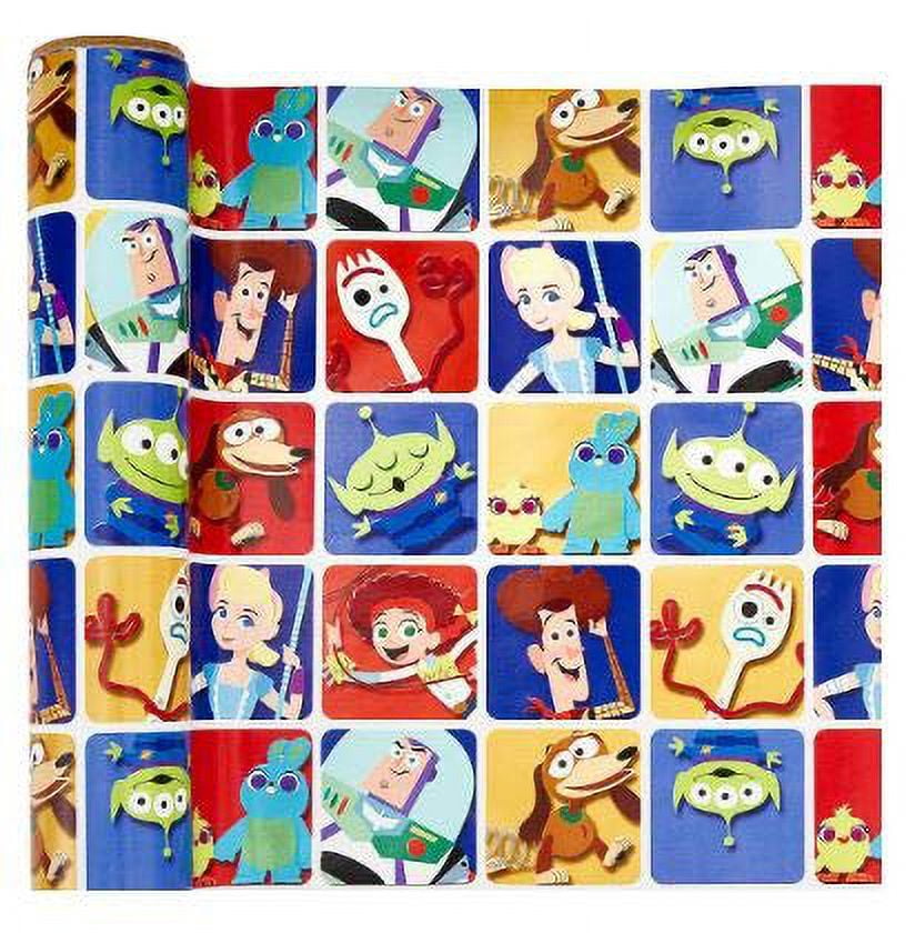 Disney Toy Story 4 Green Wrapping Paper, (60 sq. ft.)