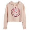 thumbnail image 1 of Toy Story 4 - Today Is Gonna Be A Good Day Forky - Juniors Cropped Pullover Hoodie, 1 of 5