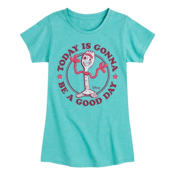 Toy Story 4 - Today Is Gonna Be A Good Day Forky - Toddler & Youth Girls Short Sleeve Graphic T-Shirt