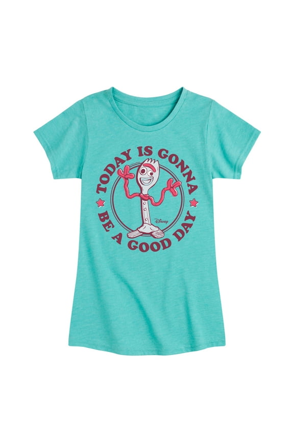 Toy Story 4 - Today Is Gonna Be A Good Day Forky - Toddler & Youth Girls Short Sleeve Graphic T-Shirt