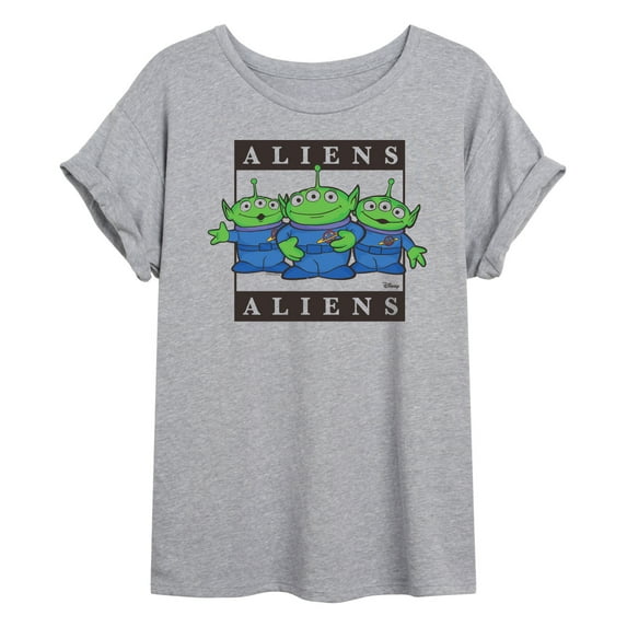 Toy Story 4 - Type Block Aliens - Women's Oversized T-Shirt