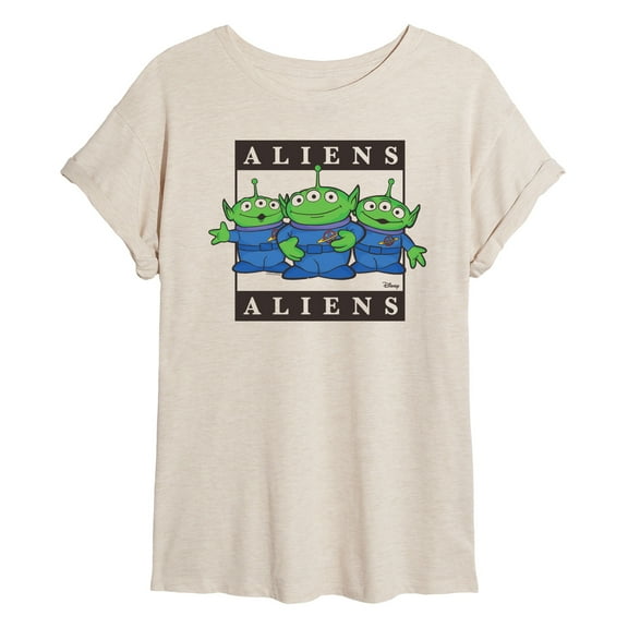 Toy Story 4 - Type Block Aliens - Women's Oversized T-Shirt