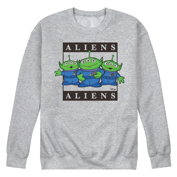 Toy Story 4 - Type Block Aliens - Men's Crew Neck Fleece Pullover