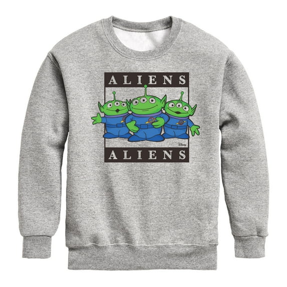 Toy Story 4 - Type Block Aliens - Toddler & Youth Crewneck Fleece Sweatshirt