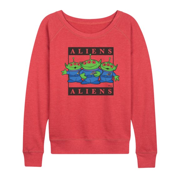 Toy Story 4 - Type Block Aliens - Women's Lightweight French Terry Pullover