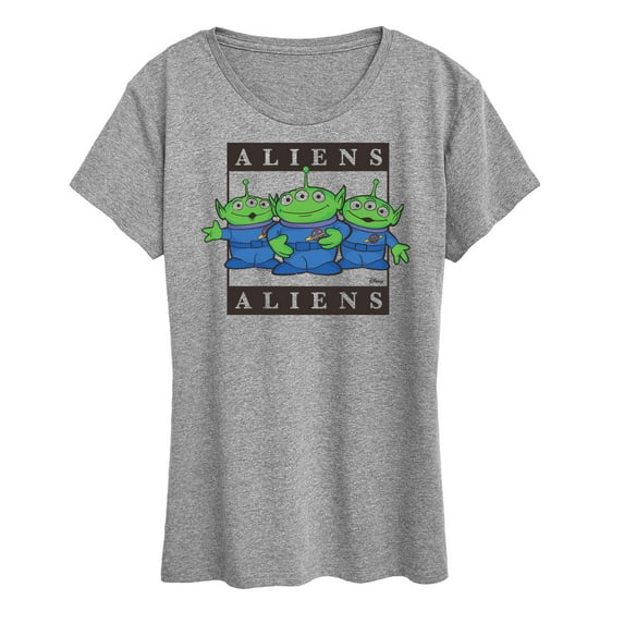 Toy Story 4 - Type Block Aliens - Women's Short Sleeve Graphic T-Shirt