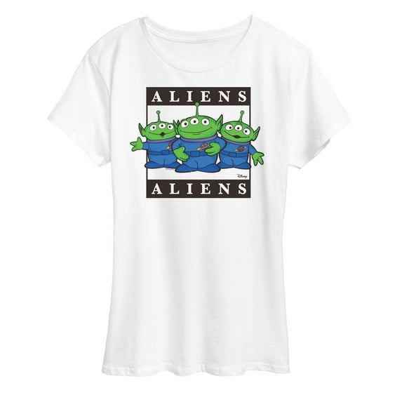 Toy Story 4 - Type Block Aliens - Women's Short Sleeve Graphic T-Shirt