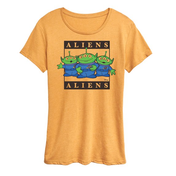Toy Story 4 - Type Block Aliens - Women's Short Sleeve Graphic T-Shirt