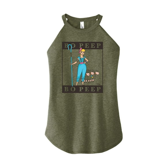 Toy Story 4 - Type Block Bo Peep - Juniors High Neck Tank Top