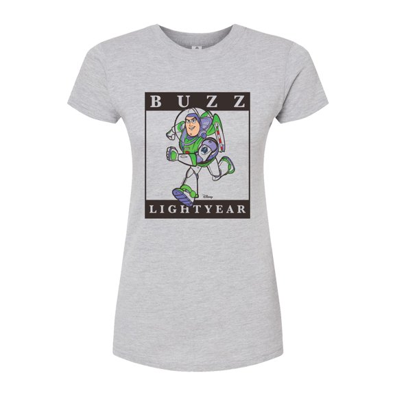 Toy Story 4 - Type Block Buzz - Juniors Fitted Graphic T-Shirt