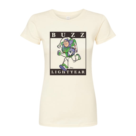 Toy Story 4 - Type Block Buzz - Juniors Fitted Graphic T-Shirt