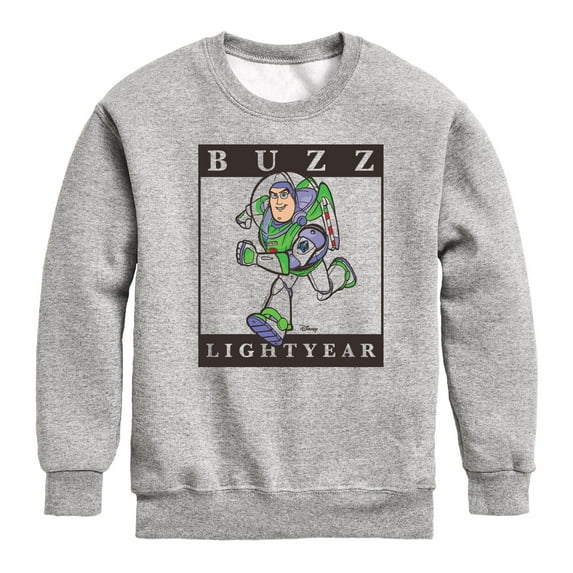 Toy Story 4 - Type Block Buzz - Toddler & Youth Crewneck Fleece Sweatshirt