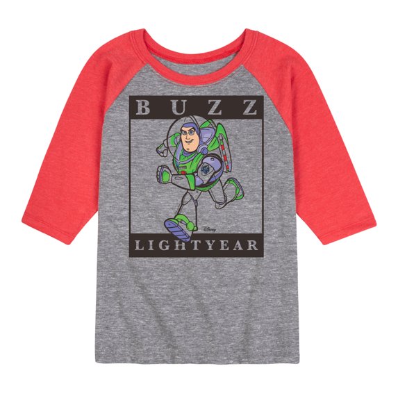 Toy Story 4 - Type Block Buzz - Toddler & Youth Raglan Graphic T-Shirt